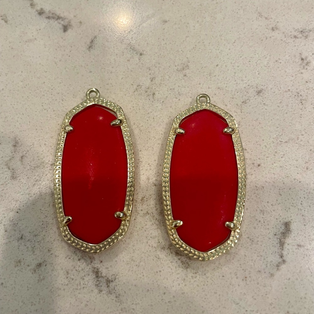 Kendra Scott Elle Earrings in red